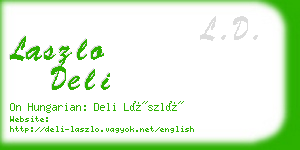 laszlo deli business card